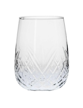 Set vasos Borgonovo Rococo de vidrio con 6 piezas
