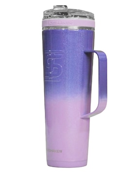 Termo doble pared Ice Shaker de acero inoxidable Flex Handle con tapa rosca 1 L