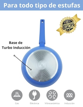 Set de sartenes Swiss Silver Mármol de aluminio esmaltado 3 piezas