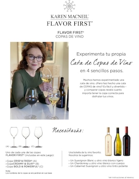 Set de copas para vino Oneida Karen MacNeil Flavor First de vidrio