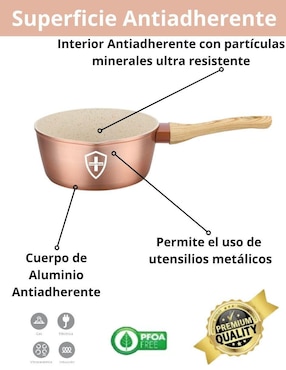 Set de cacerola Convencional Swiss Silver