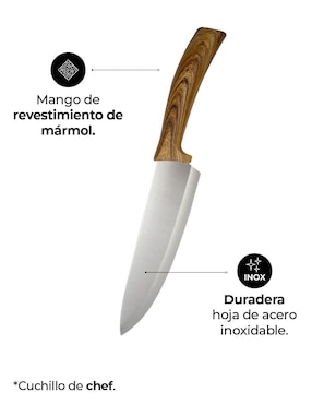 Set de cuchillos utilitario Queen Sense 3 piezas
