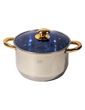 Batería de cocina Meraki Home Santorini de acero inoxidable antiadherente convencional 12 piezas
