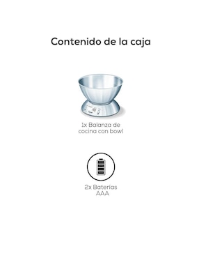 Báscula de cocina Beurer