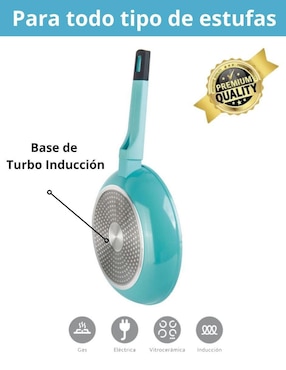 Batería de cocina Swiss Silver de aluminio antiadherente minerales naturales 10 piezas