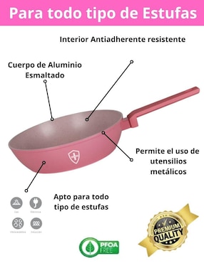Batería de cocina Swiss Silver de aluminio antiadherente minerales naturales 10 piezas