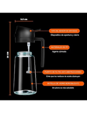 Aceitera Yajad Hogar de vidrio