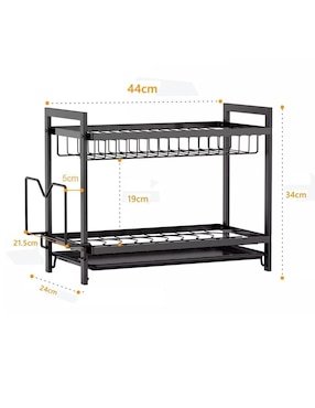 Escurridor de trastes Elego Egokitchen de acero inoxidable