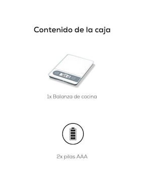 Báscula digital gramera Beurer
