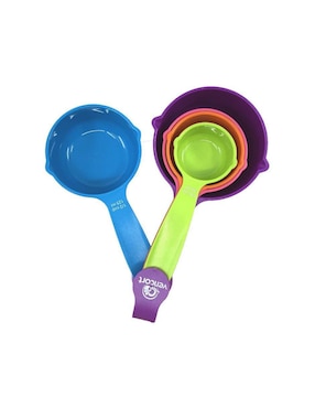 Set taza medidora Vencort de plástico 5 piezas