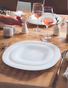 Plato trinche Luminarc Carine de vidrio 4 piezas