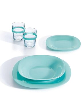 Plato sopa Luminarc Carine de vidrio 4 piezas