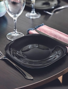 Plato trinche Luminarc Carine de vidrio 4 piezas