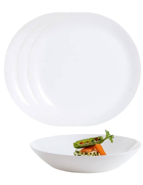 Plato sopa Luminarc Diwali de vidrio 4 piezas