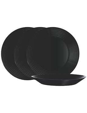 Plato Sopa Luminarc Harena De Vidrio 4 Piezas