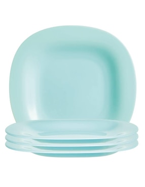 Plato trinche Luminarc Carine de vidrio 4 piezas
