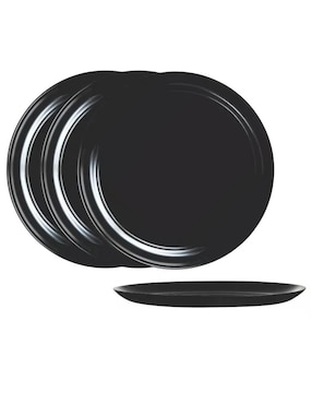 Plato trinche Luminarc Diwali de vidrio 4 piezas