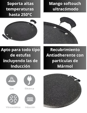Comal Swiss Silver aluminio