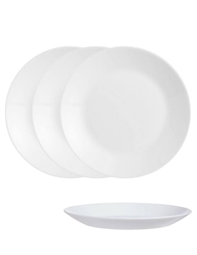 Plato postre Luminarc Zelie de vidrio 4 piezas