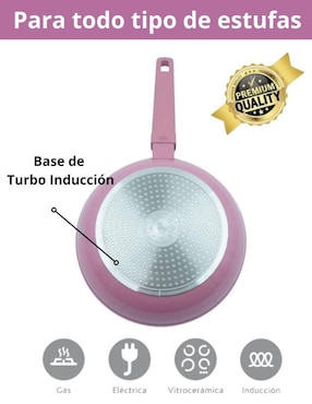 Set de sartenes Swiss Silver Mármol de aluminio 3 piezas