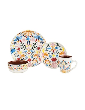 Vajilla Crown Baccara Mesa De Porcelana 16 Piezas