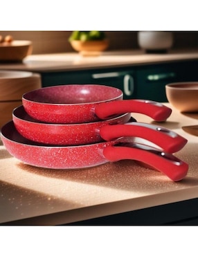 Set de sartenes Cooks Master de aluminio 3 piezas