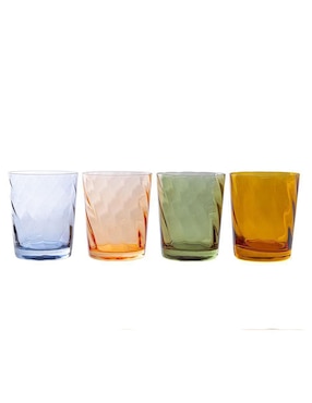 Set De Vasos Corto Crown Baccara De Vidrio Con 4 Piezas