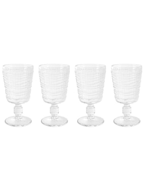 Set De Copas Para Agua Crown Baccara De Vidrio 4 Piezas