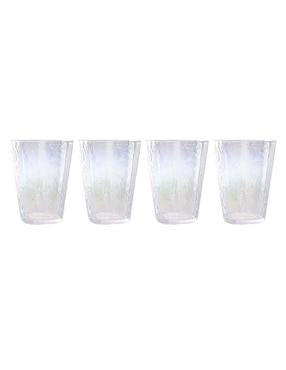 Set De Vasos Para Agua Crown Baccara De Vidrio Con 4 Piezas