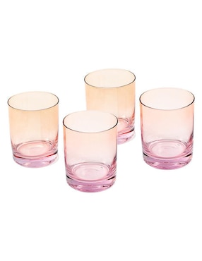 Set De Vasos Corto Crown Baccara De Vidrio 4 Piezas