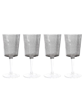 Set De Copas Para Vino Crown Baccara De Vidrio 4 Piezas