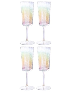Set de copas para flauta Crown Baccara de vidrio