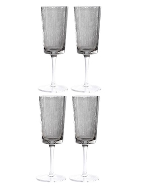 Set de copas para flauta Crown Baccara Mesa de vidrio