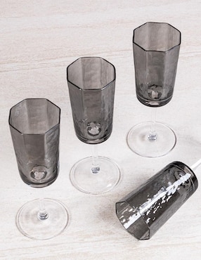 Set de copas para flauta Crown Baccara Mesa de vidrio