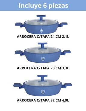 Set arrocera convencional Swiss Silver