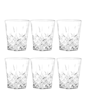 Set De Vasos Para Whisky Cristar De Vidrio Con 6 Piezas