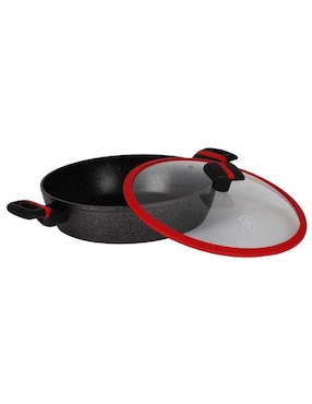 Batería de cocina Swiss Silver de aluminio antiadherente minerales naturales 10 piezas