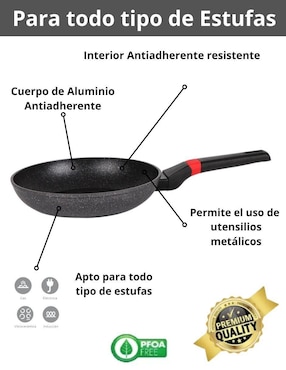Batería de cocina Swiss Silver de aluminio antiadherente minerales naturales 10 piezas