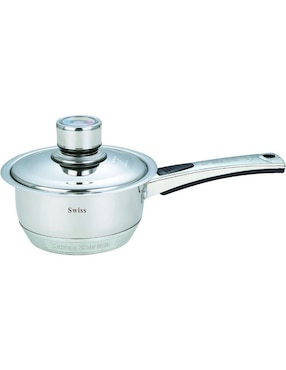Batería de cocina Swiss Silver de acero inoxidable 16 piezas