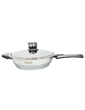 Batería de cocina Swiss Silver de acero inoxidable 16 piezas