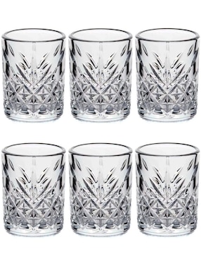 Vaso Tequilero Pasabahce De Vidrio Con 6 Piezas