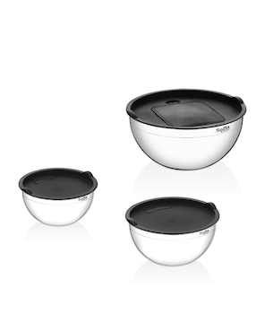 Batería de cocina Sofia Deluxe de acero inoxidable 22 piezas