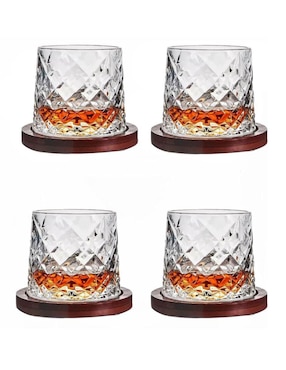 Set De Vasos Para Whisky Lovwish Diamante De Cristal Con 8 Piezas