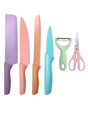 Set de cuchillos utilitario Elego prokitchen 6 piezas