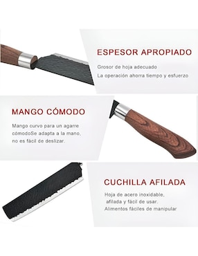 Set de cuchillos utilitario Elego prokitchen 6 piezas
