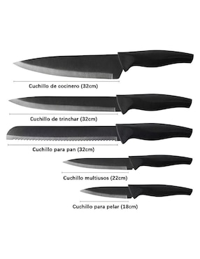 Set de cuchillos utilitario Elego prokitchen 8 piezas