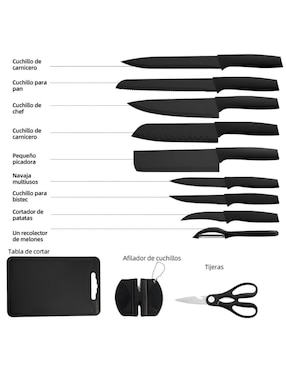 Set de cuchillos utilitario Wünd 12 piezas