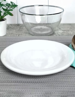 Plato postre Vencort de loza 12 piezas