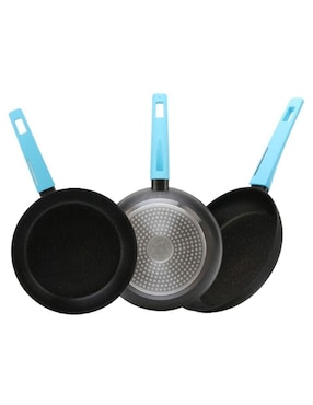 Set de sartenes Cooks Master Greblon de aluminio 3 piezas