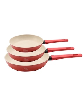 Set De Sartenes Cooks Master Swiss Silver De Aluminio